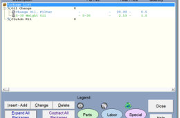 Packages in our repair order shop software