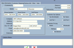 Inventory in the repair order software